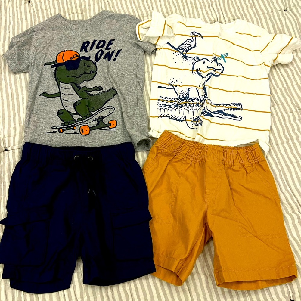 2 Carters Brand summer outfits -2T